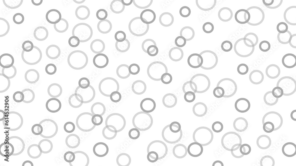 Grey circles on the white background 