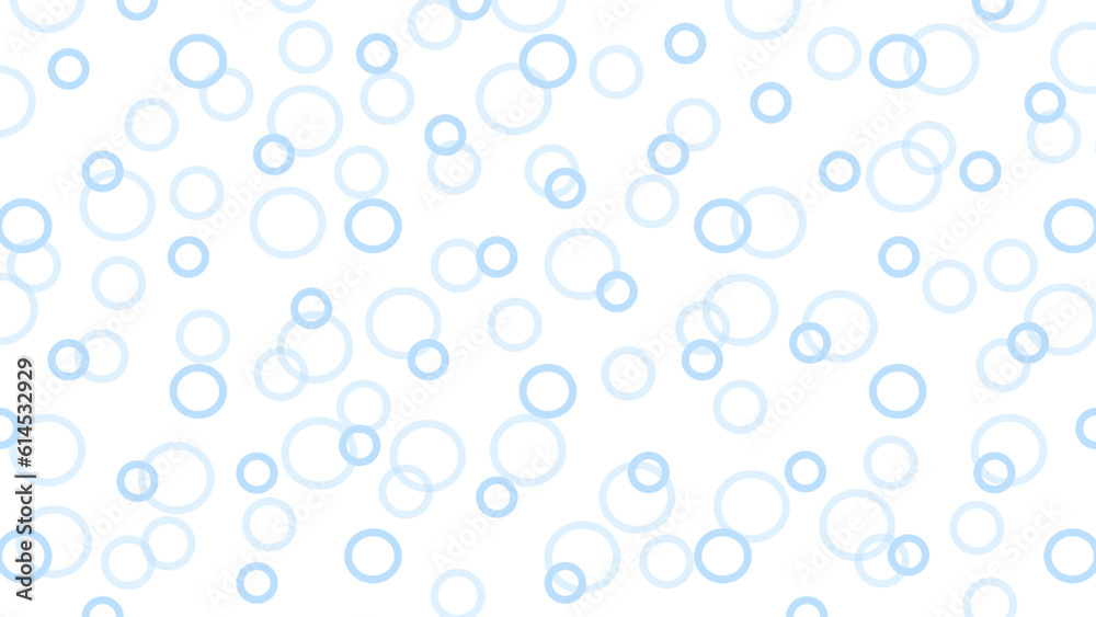 Blue circles on the white background 