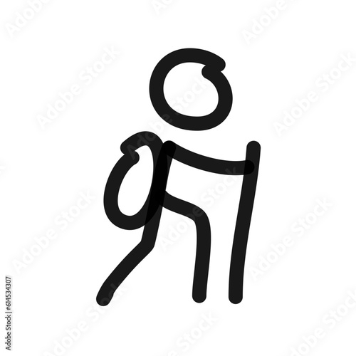 hiker doodle