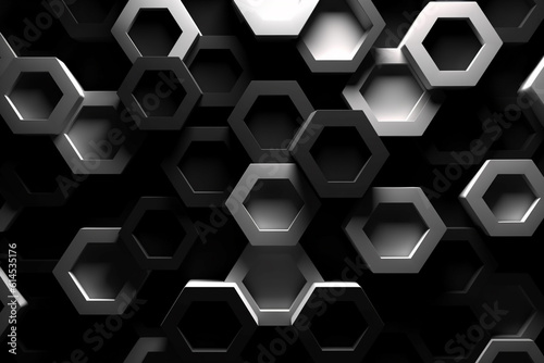 hexagons modern background illustration
