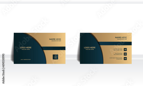 Sleek and Professional Double-Sided Business Card Template.