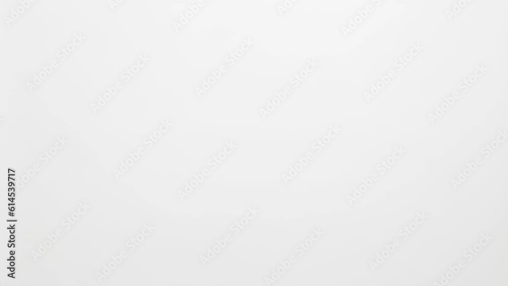 man and woman high five on white background
