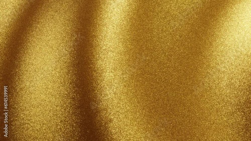 Golden Shimmer Ripple : Beautiful Flickering Swirls with a Touch of Sparkle - Captivating Video Background 3d rendering