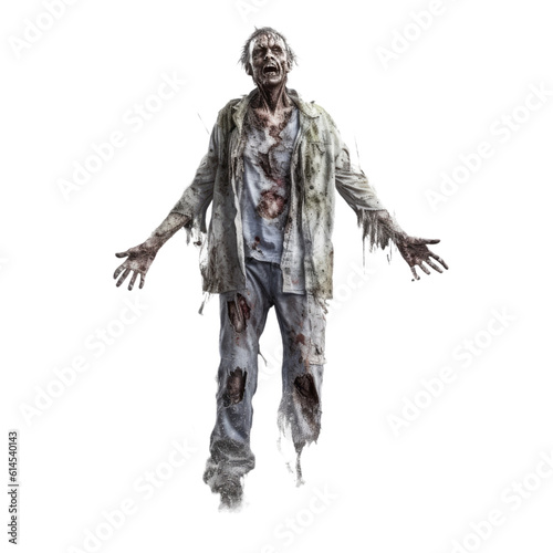 zombie isolated on a transparent background, generative ai © Perfect PNG