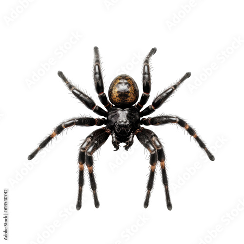 halloween spider isolated on a transparent background, generative ai