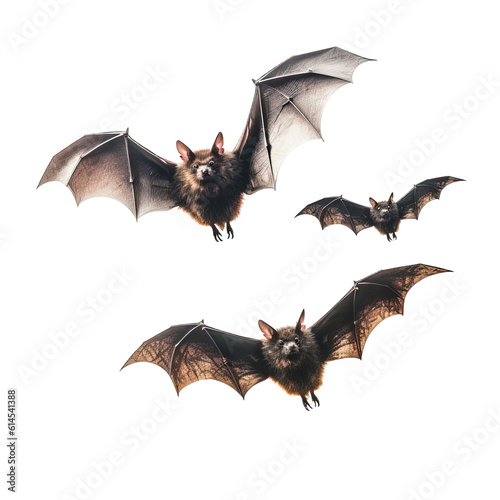 Obraz na płótnie bats isolated on a transparent background, generative ai