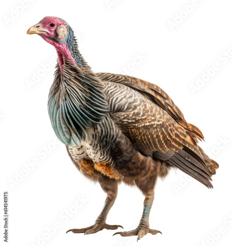 Turkey isolated on the transparent background PNG. AI generative. photo