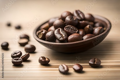 coffee beans in a cup generative in ai technology