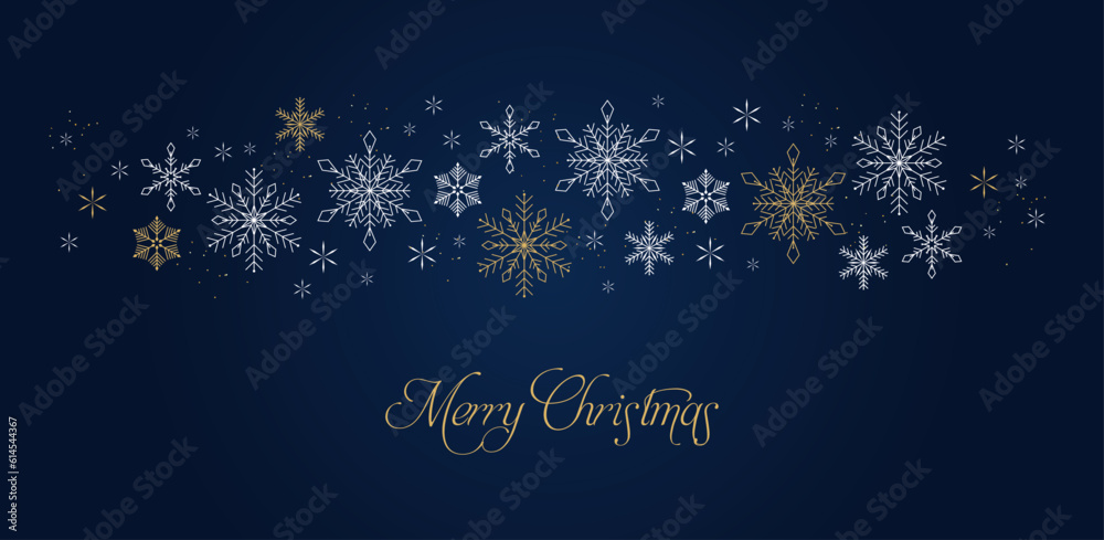 Navy christmas background with snowflakes and gold sequins
Navy christmas background with snowflakes and gold sequins