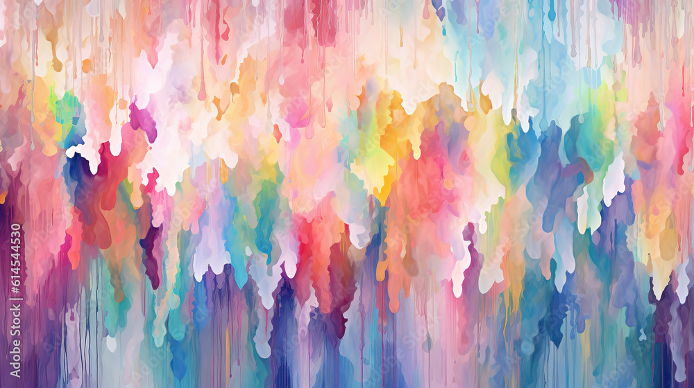 a watercolor wallpaper illustration of mixed colors, ai generated image