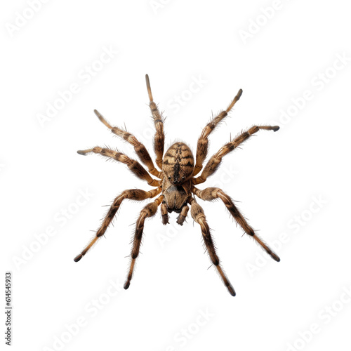 spider isolated on a transparent background, generative ai