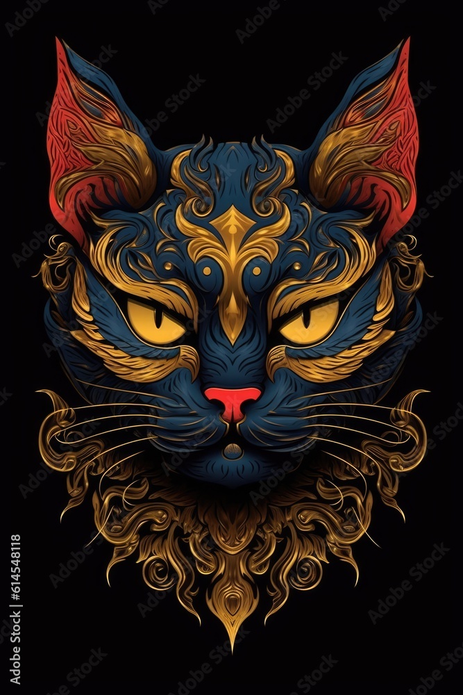 Mystical Feline Enigma - Generative AI