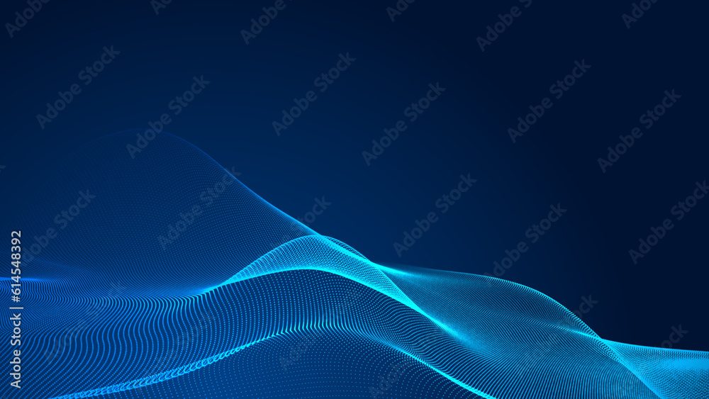 Abstract dot white blue wave gradient texture technology background. Abstract dot white blue wave gradient texture technology background.