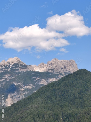 mountains and clouds