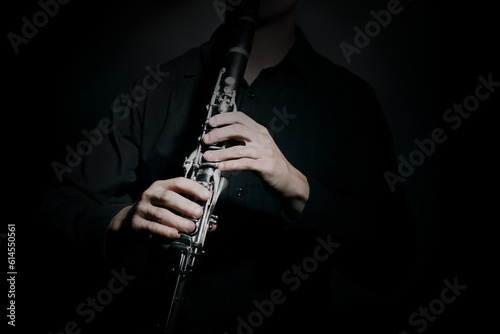 Εκτύπωση καμβά Clarinet player