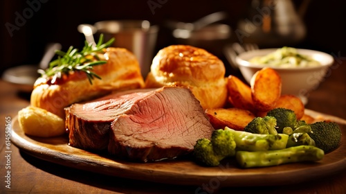 Roast Beef and Yorkshire Pudding: British Sunday Tradition