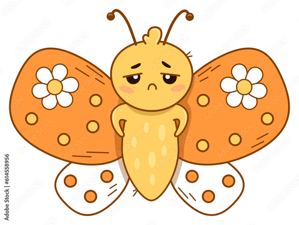 Sad Butterfly Sticker Sad Butterfly Sticker