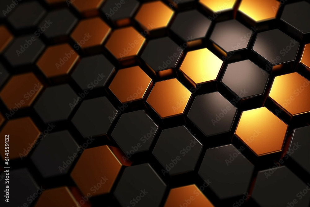 hexagons modern background illustration