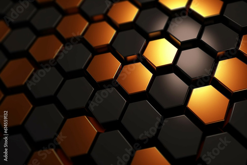 hexagons modern background illustration