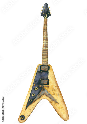 Canvas Print Flying V electro guitar
