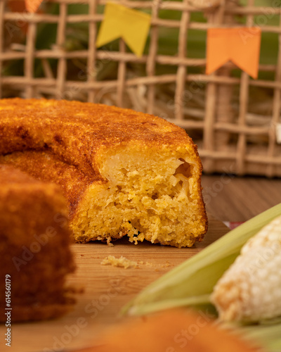 Bolo de milho, bolo de festa junina, bolo de milho com requeijão, comida de festa junina, festa junina