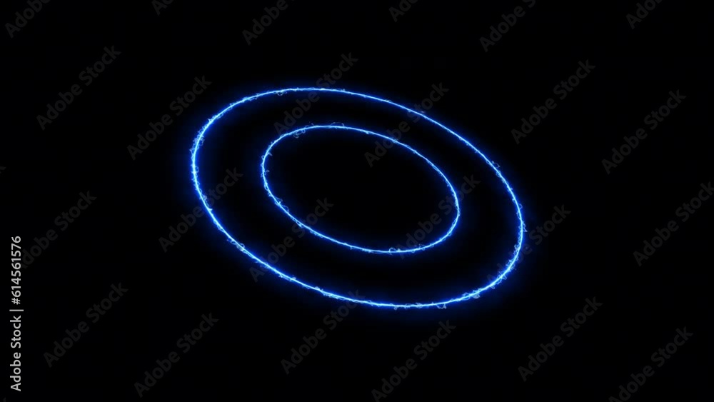 Pending loading blue energy HUD element – 3D rotation and wiggle, loopable Pending loading blue energy HUD element – 3D rotation and wiggle, loopable