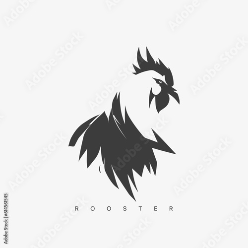 Vector modern Rooster logo template.