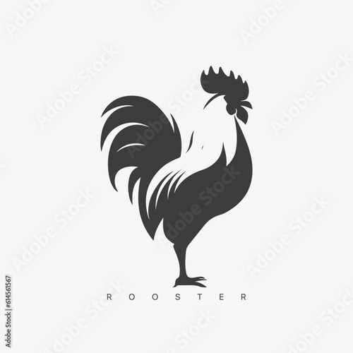 Vector modern Rooster logo template.
