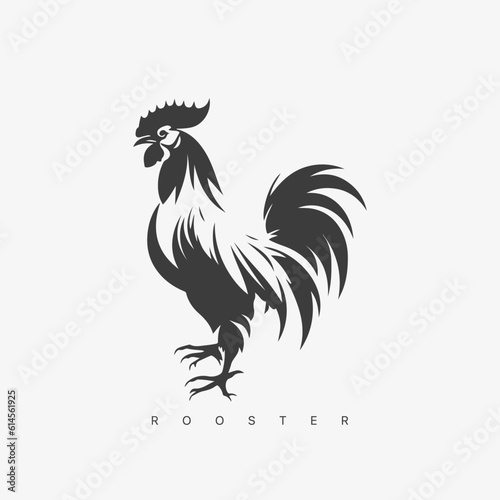 Vector modern Rooster logo template.
