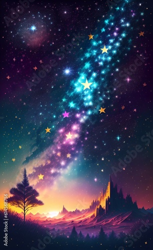 night sky and stars