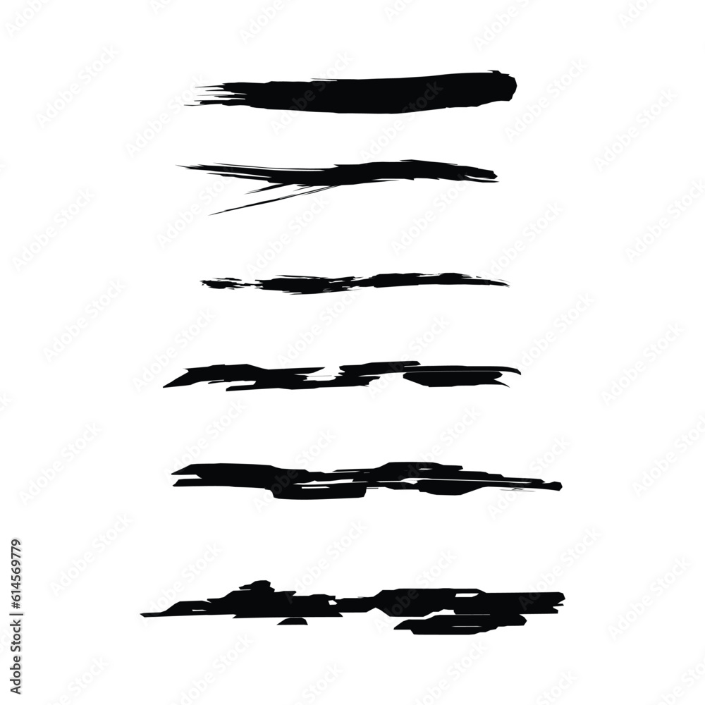 Set of hand drawn underlines on a white background EPS Vector Set of hand drawn underlines on a white background EPS Vector
