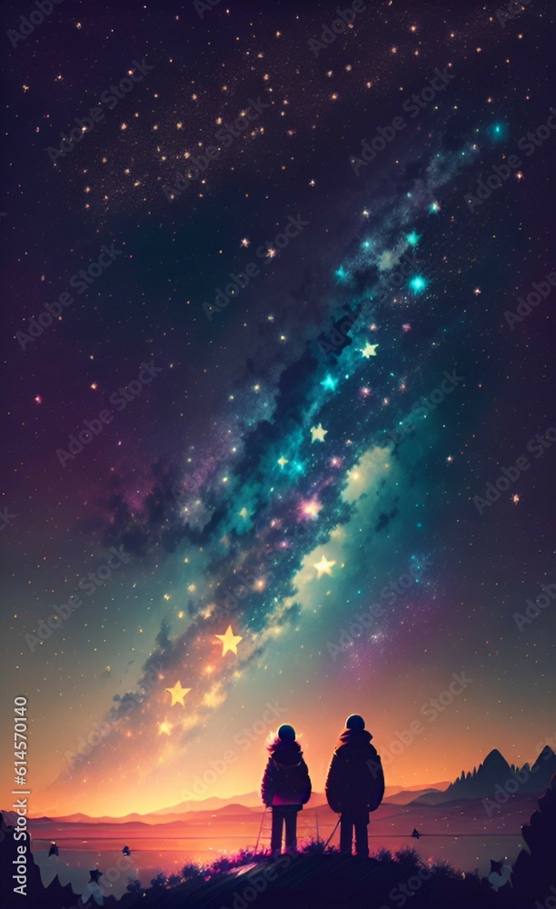 night sky and stars