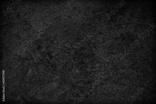 Dark grey black slate background or texture. photo