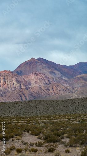 Colorful mountains from the Andes Mountain Range in Western Argentina