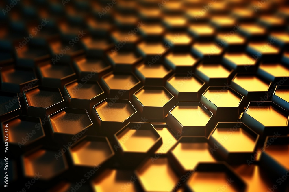 abstract gold background with hexagons abstract gold background with hexagons