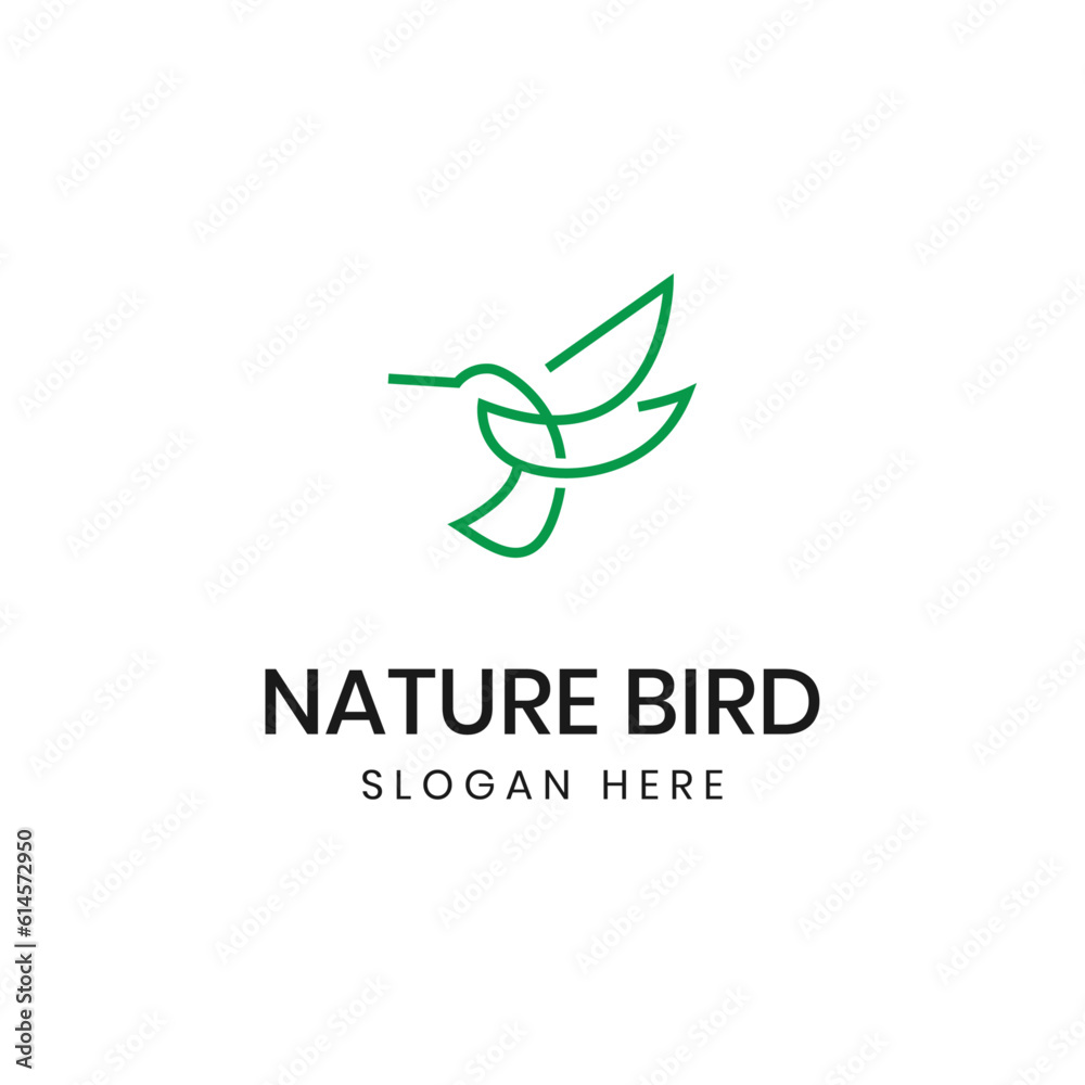 nature bird creative logo design nature bird creative logo design