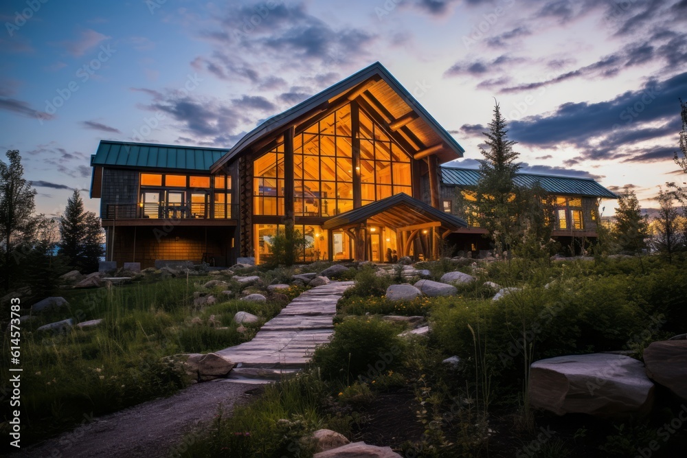 Environmental consciousness is often a key consideration in modern lodge design. The lodge may incorporate sustainable features passive solar design and energy-efficient systems. Generative AI Environmental consciousness is often a key consideration in modern lodge design. The lodge may incorporate sustainable features passive solar design and energy-efficient systems. Generative AI