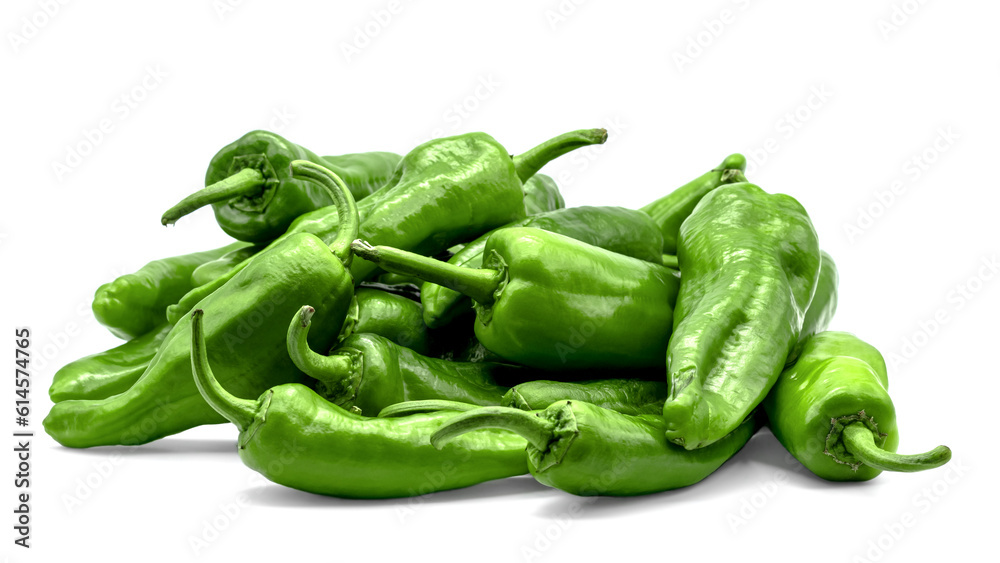 heap of fresh and natural green peppers,Friggitelli or Friarelli in Italian language,from south-east Lazio region heap of fresh and natural green peppers,Friggitelli or Friarelli in Italian language,from south-east Lazio region