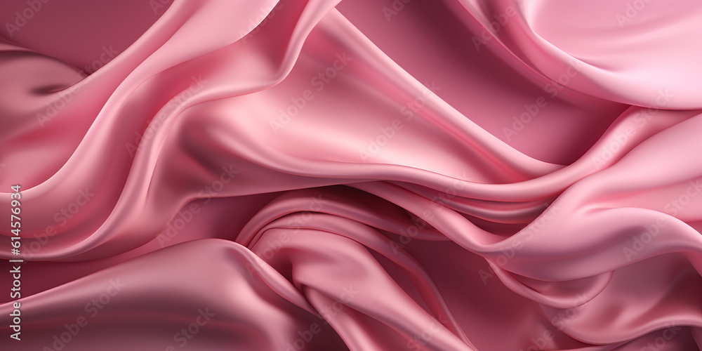 Obraz premium Satin fabric texture, pink color