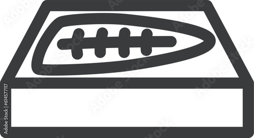 ミニミニ線画飲食物イラスト　うな重