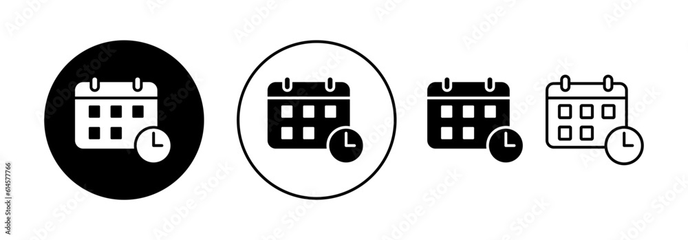 Calendar icon vector for web and mobile app. Calender sign and symbol. Schedule icon symbol Calendar icon vector for web and mobile app. Calender sign and symbol. Schedule icon symbol