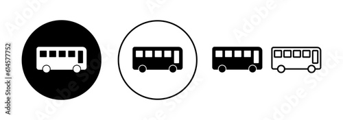 Bus icon vector for web and mobile app. bus sign and symbol. transport symbol