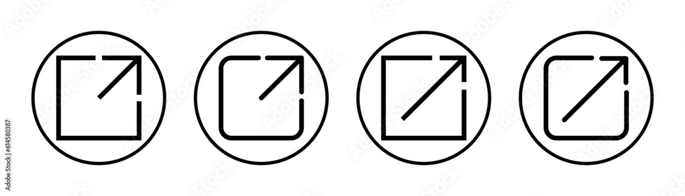 External link icon set illustration. link sign and symbol. hyperlink symbol External link icon set illustration. link sign and symbol. hyperlink symbol