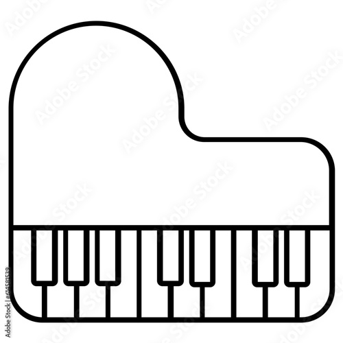piano musical jazz icon