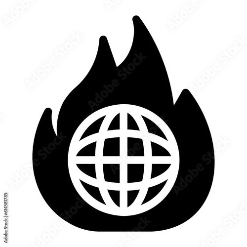 global warming icon