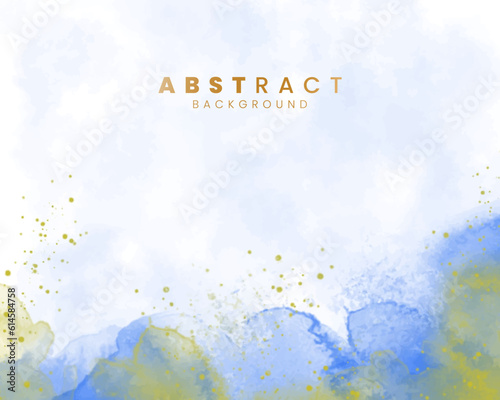 Abstract splashed watercolor background. Design for your cover, date, postcard, banner, logo.