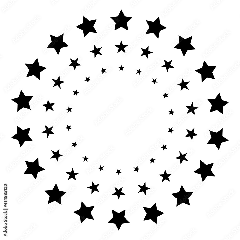 Stars circle icon design. Stars circle icon. Vector illustration.