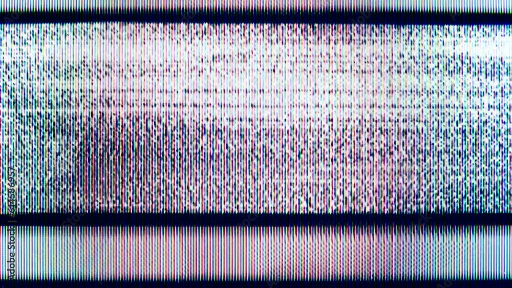 VHS glitch screen noise texture. No signal display. Bad Tv lines