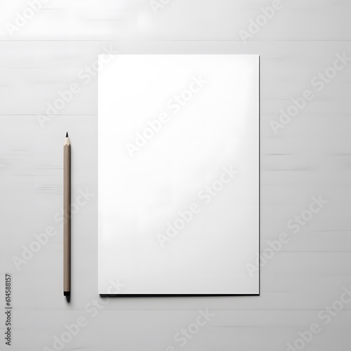 White empty paper mock up © Tendofyan