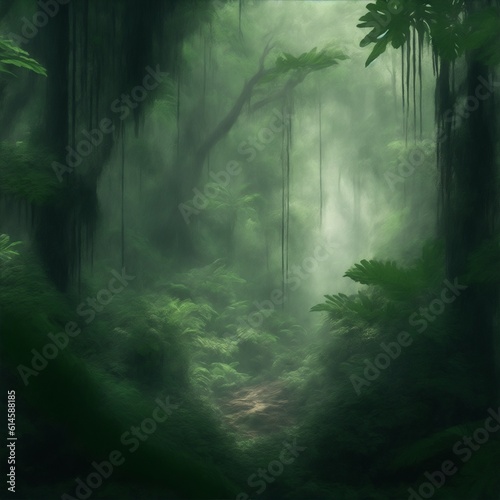 Jungle of trees; Generated to AI